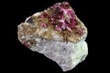 Roselite and Calcite Crystals on Dolomite - Morocco #159427-1